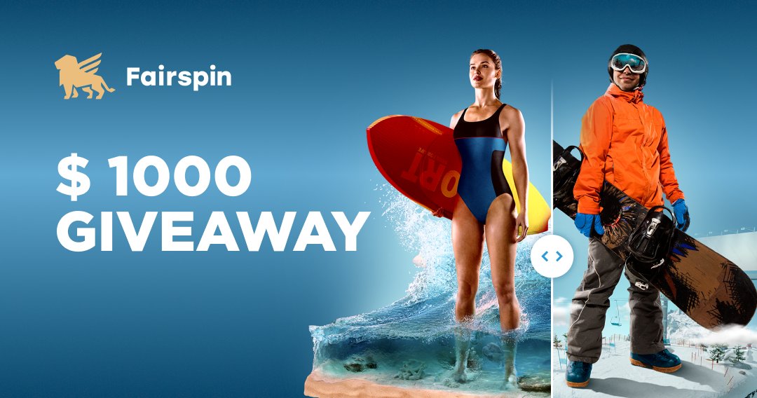 Para celebrar o próximo Torneio Winter vs. Summer, <a href="/FairspinPt/">Fairspin PT</a>  está a dar $1,000 entre três vencedores!
Como participar no sorteio? É simples!
📌 Siga o link:
fairspin.cc/WinterVsSummer…
📌 Cumprir as condições indicadas na página do concurso.
📌 E.... é tudo!