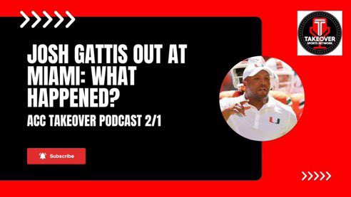 DanSiegel_'s tweet image. Josh Gattis is out at Miami and we honestly have more questions than answers:
- Why now?
- Where do the Canes look next?
- What kinda commodity does Gattis become in the CFB world?

🎥: m.youtube.com/watch?v=w-d3oK…