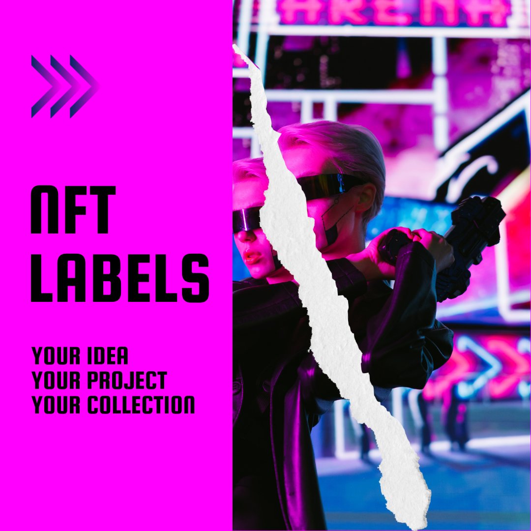 NftLabels_io's tweet photo. Do you have an idea in mind but have no clue about how to launch your NFT Collection? We are here to help you!

#NftLabels #NftProjects #Dapp #MintingSite #IBCGANG #ETH #POLYGON #STARGAZE #MOONBEAM #AVALANCHE #MOONRIVER https://t.co/YgRFHcTQSa