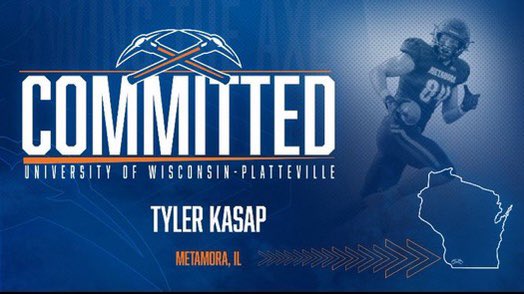 Committed! Extremely thankful to continue my athletic career at UW-Platteville! #SwingTheAxe ⛏️🔵🟠<a href="/UWPlattFootball/">UW-Platteville Football</a> <a href="/CoachSheehan12/">Patrick Sheehan</a> <a href="/MTHSFootball/">Metamora Football</a>