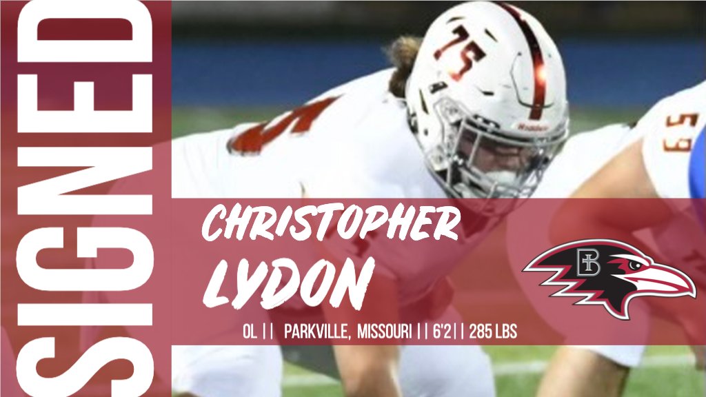 Benedictine Football (@ravenfootballbc) on Twitter photo More talent from the KC area!
Welcome to the Raven Family, Chris Lydon!
<a href="/ChrisLydon75/">Christopher Lydon</a>
#UnleashGreatness More talent from the KC area!
Welcome to the Raven Family, Chris Lydon!
<a href="/ChrisLydon75/">Christopher Lydon</a>
#UnleashGreatness