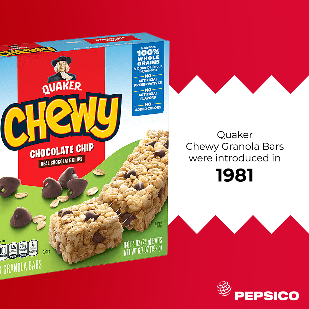 PepsiCo on Twitter "Did you know that we’ve been making Quaker Chewy
