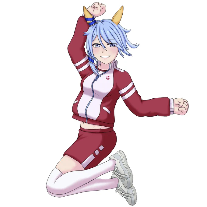 「舞台ウマ娘」にてジャージ姿でジャンプするケイエスミラクル #ウマ娘 #ウマ娘プリティーダービー #舞台ウマ娘 #〜Sprinters'Story〜 #ケイエスミラクル(ウマ娘) #ジャージ #体操服 #佐藤今日も良かったぞ  