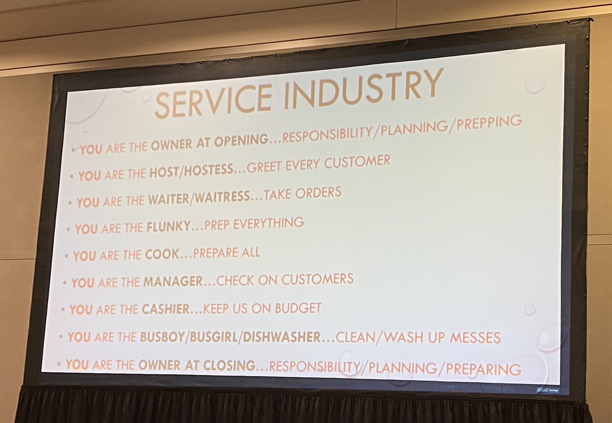 Education is a service industry. Do we remember this when we are serving everyday? Thank you Shana Moore from Lampass Taylor Creek Elementary for the reminder.