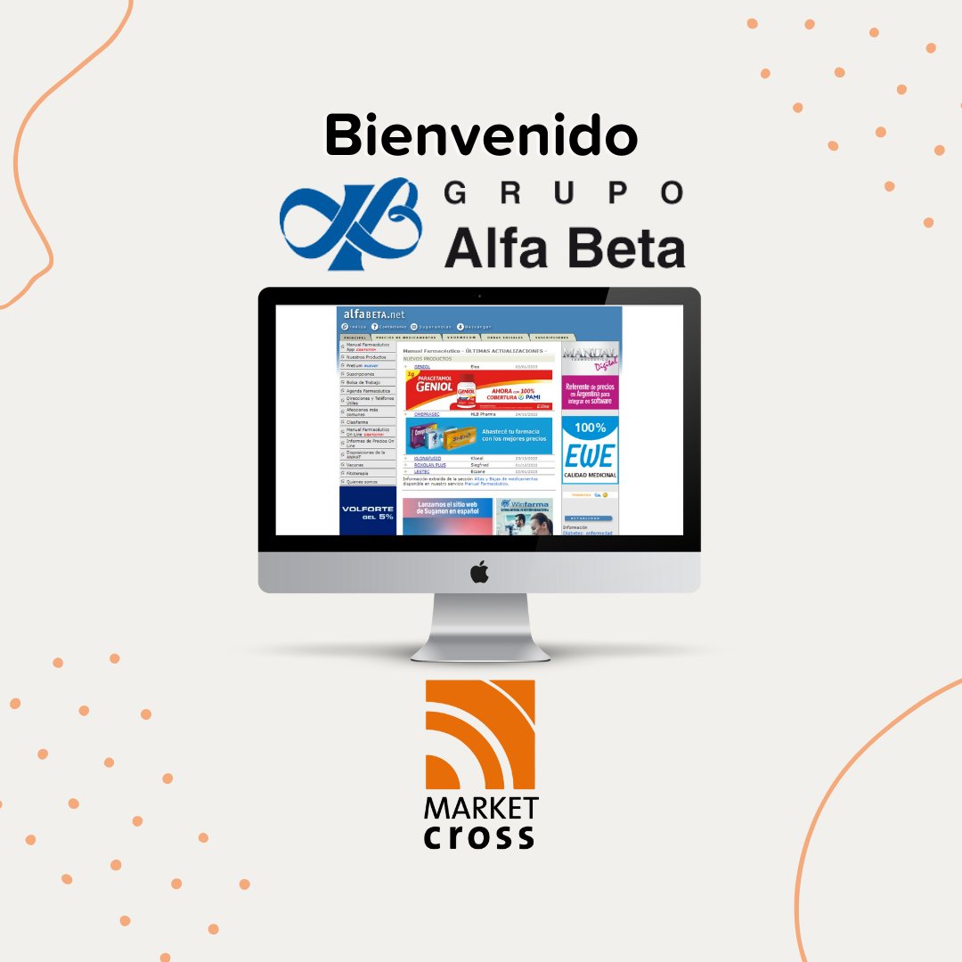 MarketCross's tweet photo. Iniciamos el año con cliente nuevo 🙌🏻
Lideraremos la incursión del gigante del mercado farmacéutico y de la salud a las redes sociales, Grupo Alfa Beta.
#ClientesMC #Comunicación #MarketingDigital #Posicionamiento #RelacionesPúblicas #MarketCrossLatam #industriafarmacética https://t.co/ozyKGb77Je