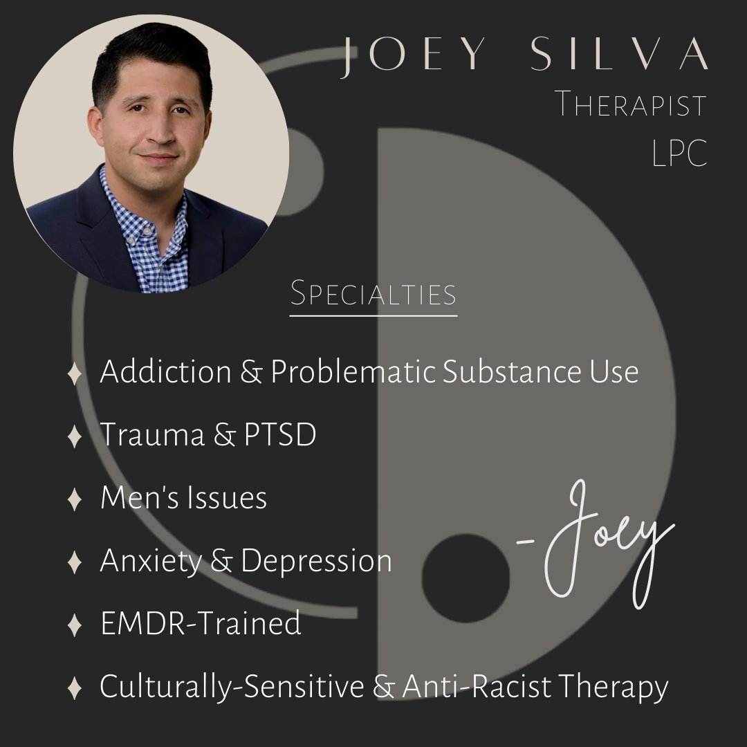 Meet our newest team member! Joey fits right in at Onward as he takes a trauma-informed, culturally sensitive approach to his work with clients. 

#onwardtherapyandwellness #dallastherapist #dallastherapy #dallaswellness #dallasEMDR #dallasmentalhealth #wellness #EMDRtherapist