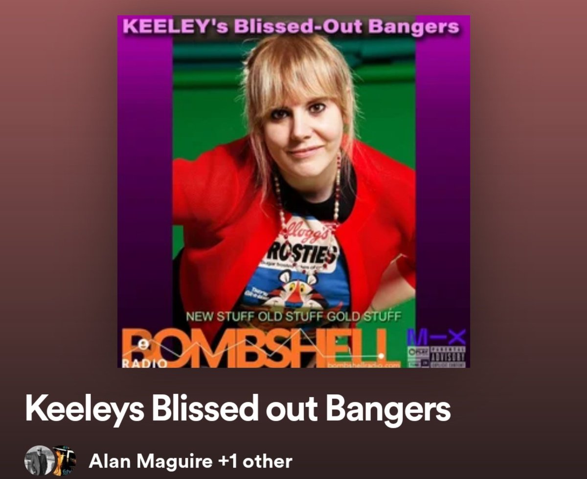 Alan &amp; I have created a playlist of the tracks we've been playing on our radio show KEELEY's Blissed-Out Bangers on <a href="/Radio_WIGWAM/">Radio-WIGWAM</a>, <a href="/Bombshell_Radio/">Bombshell Radio</a> &amp; <a href="/Eardrum_Buzz/">Eardrum Buzz Radio</a>. It's 24HRS(!) long &amp; it's fackin' brilliant if I do say so myself!😊 Blissoutdontmissout!🫡
open.spotify.com/playlist/7pO93…