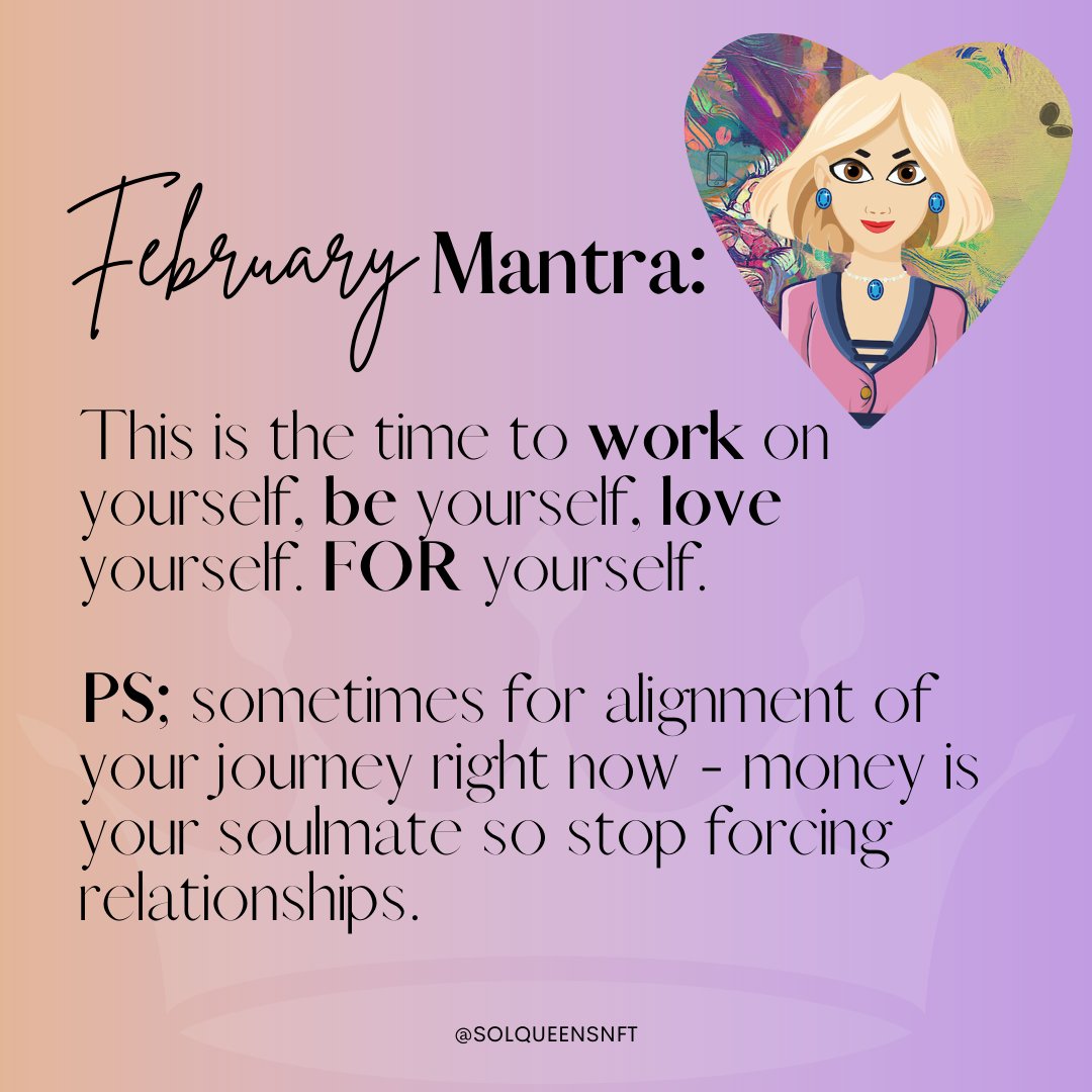 GM! 👑 &amp; welcome February! 💜 

Another month of building our community 🫂 royalties 👛 &amp; our amazing team! 🤩

Don't forget how great you are Queens! 👑