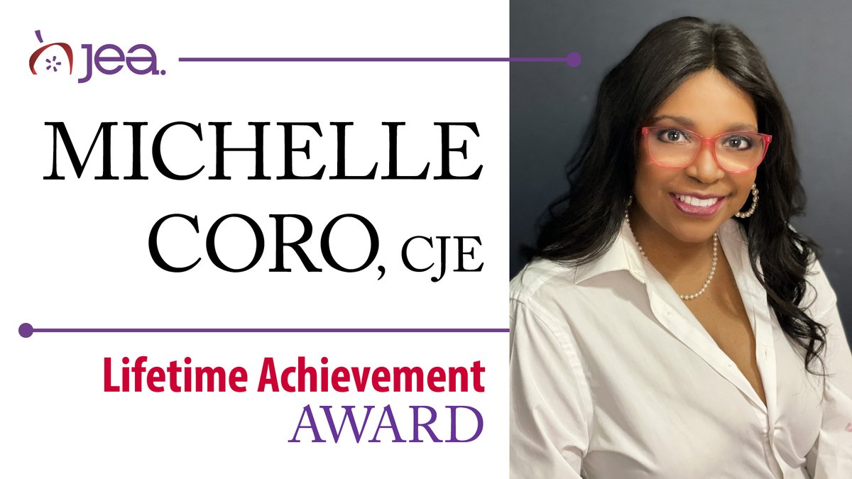 nationalJEA's tweet photo. Congratulations to Michelle Coro, CJE, a 2023 JEA Lifetime Achievement Award recipient. https://t.co/s0Dw5wJRaY @AZAIPA @micorozone @DVHS_TUHSD @TUHSD_News  @azcentral https://t.co/JwW3WMAAIY