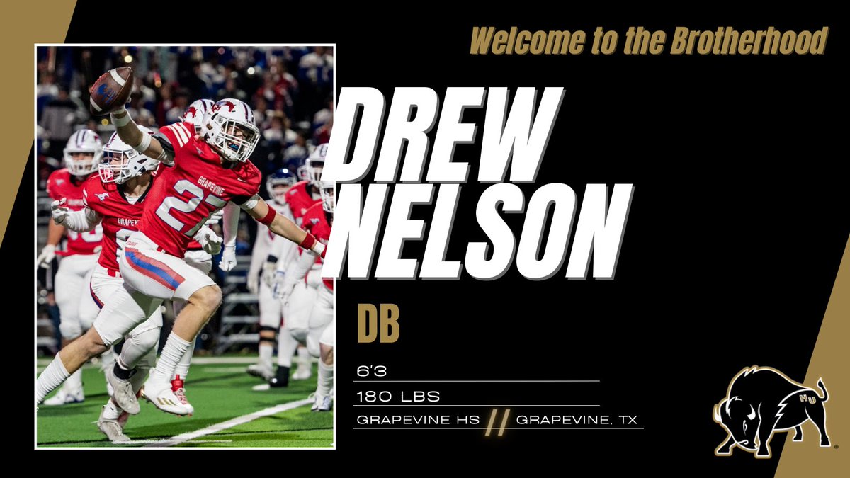 Drew Nelson is officially a Bison!