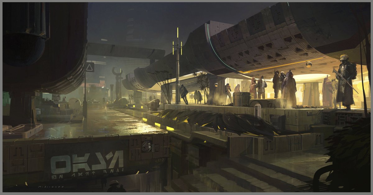 More Obi-Wan city concept. #ObiWan #Daiyu #StarWars #conceptart