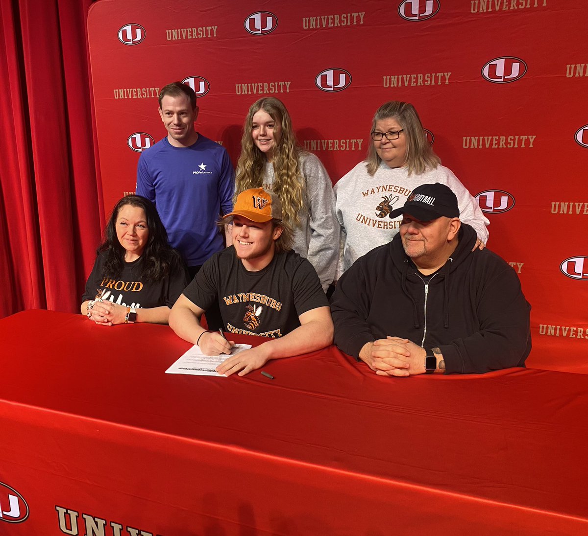 U_Athletics's tweet photo. Congratulations to Jake Stevens for signing his Letter of Intent to play Football at Waynesburg University!!!! https://t.co/fYo5bRS5tC