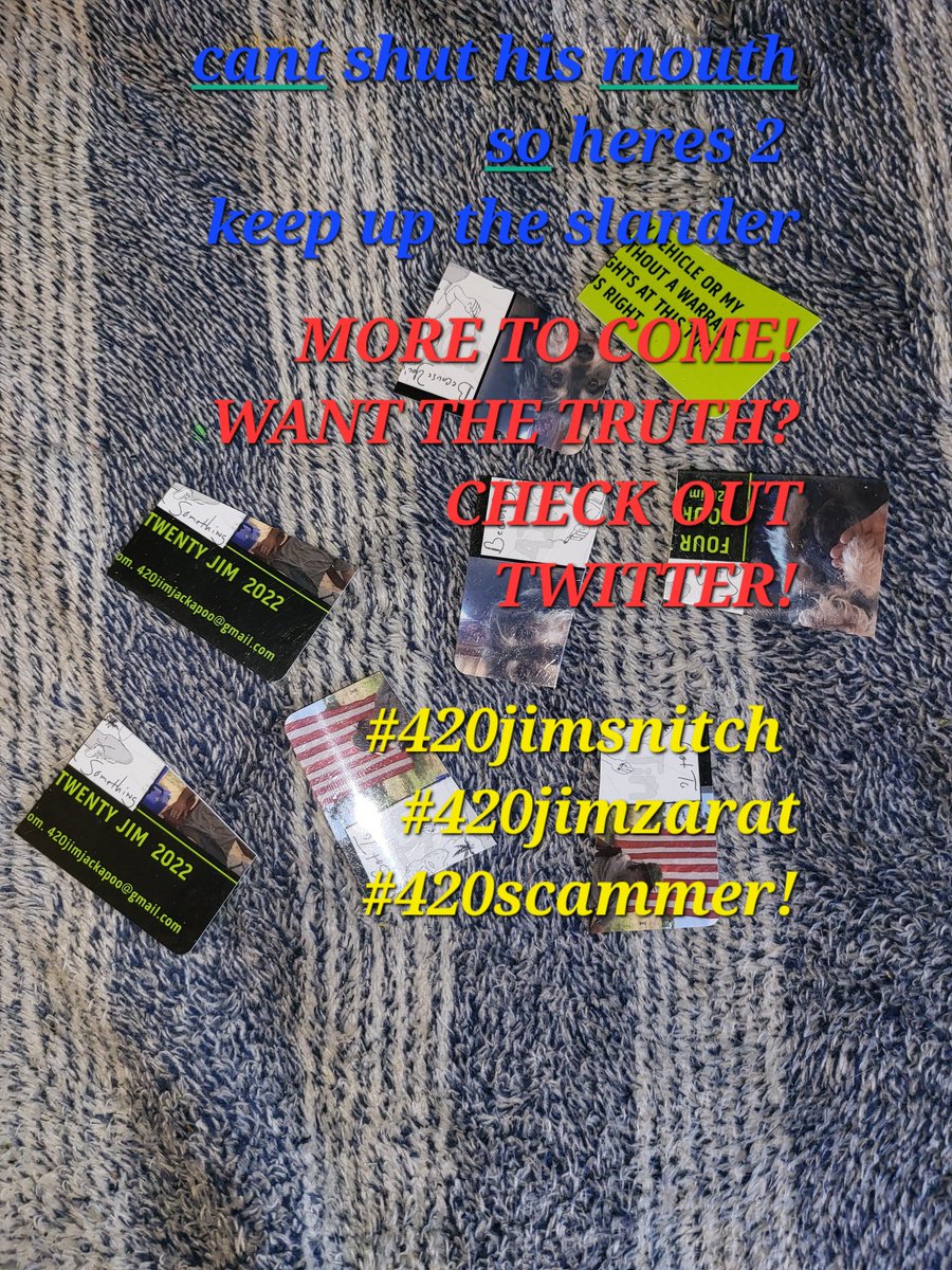 SteveSprague2's tweet photo. #420jimzarat 
#420jimsnitch 
#scamcards https://t.co/bhcNclelNa