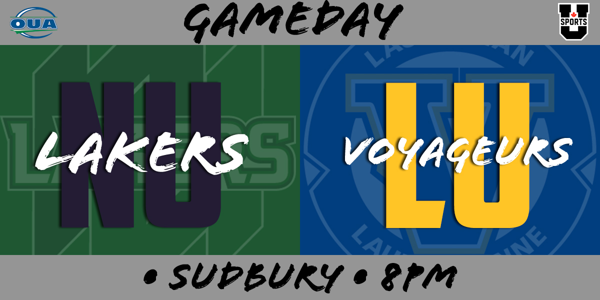 nulakers's tweet photo. It's Gameday! The #Lakers M🏀 team heads to Sudbury to take on the Voyageurs tonight. #GoLakers #LakersPRIDE #NortherNUprising #705ChallengeCup #ShootForChange https://t.co/0Pw7umSamV