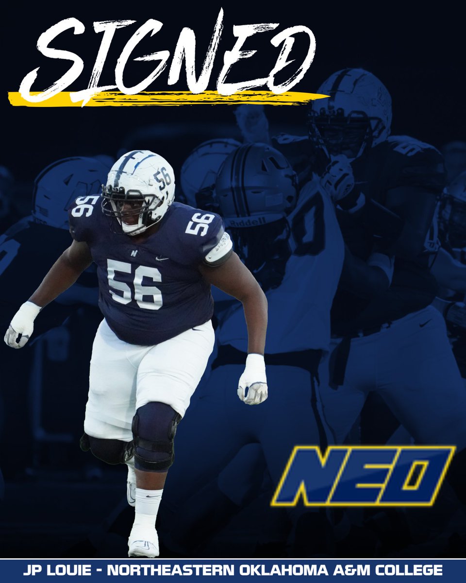 Edmond North Athletics (@north_edmond) on Twitter photo Congrats to <a href="/LouieJohnpaul/">Johnpaul “JP” Louie</a> on signing to play football for NEO!! #HuskyNation #beGREAT @edmond_football Congrats to <a href="/LouieJohnpaul/">Johnpaul “JP” Louie</a> on signing to play football for NEO!! #HuskyNation #beGREAT @edmond_football