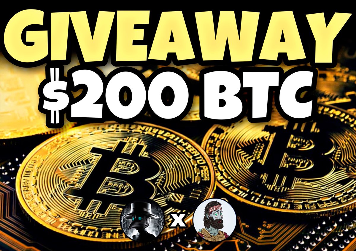 💸🎁 INSANE GIVEAWAY 🎁 💸 

🥇$200 #BTC     

1️⃣ Follow <a href="/0xJK7/">JҜ7</a> <a href="/RRencor/">Robert Rencor</a> 
2️⃣ Like, RT &amp; Tag 2 Friends👥 (+ tags + chances)

⏰FA$TTTT 

🚀 #NFTs #Solana #BTC    #NFTGiveaway #SolanaNFTs