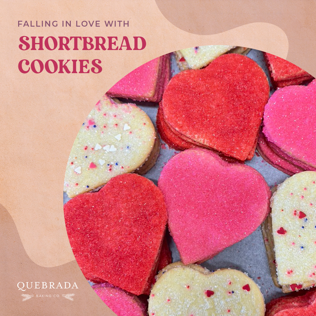 QuebradaBaking's tweet image. All month long, we’ll be baking special Shortbread to celebrate the season of #Love 💕

From raspberry-filled to chocolate-dipped, to a classic heart shape with sprinkles, we’ve got tons of lovely treats to satisfy your sweet tooth!

#ShortbreadCookies #Shortbread #SeasonOfLove
