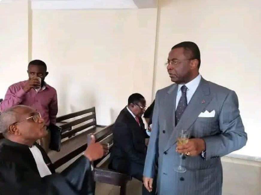 africatechie's tweet photo. Remember our Cameroon former minister who, although in detention, showed up during his corruption trial court drinking champagne? 
Well, he was convicted yesterday to 30 years in prison. Now it's my turn to go and sip a little 🥂 https://t.co/DEOq51Bgz0
