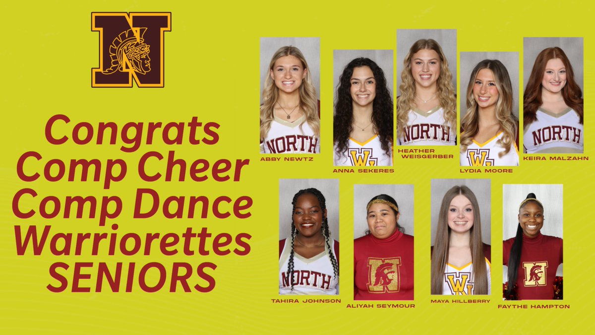 SENIOR NIGHT!

🏀 <a href="/WNWarriorHoops/">WNHS Boys Basketball</a> vs Canal at WNHS
⏰430 Frosh/600 JV/730 Varsity 
🎟️westervillenorthathletics.com/event-tickets ($7)
💃 <a href="/wn_dance1/">WNHS Dance Team</a> 
📣 <a href="/WNHSDrillTeam/">WarriorettesDrillTeamWNHS</a> 

We'll honor our seniors after the JV game! Congrats to our 9 Warriorette, Dance, and Comp Cheer Warrior seniors!

#ALLN