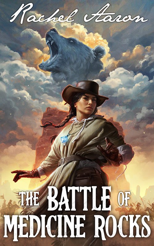 Rachel_Aaron's tweet photo. Today's the day! THE BATTLE OF MEDICINE ROCKS is out right now in ebook, audio, and print! Thank you for all your support over the years, and I really hope you enjoy the story! https://t.co/lpV3ffrDCw https://t.co/8k74XHqkq2