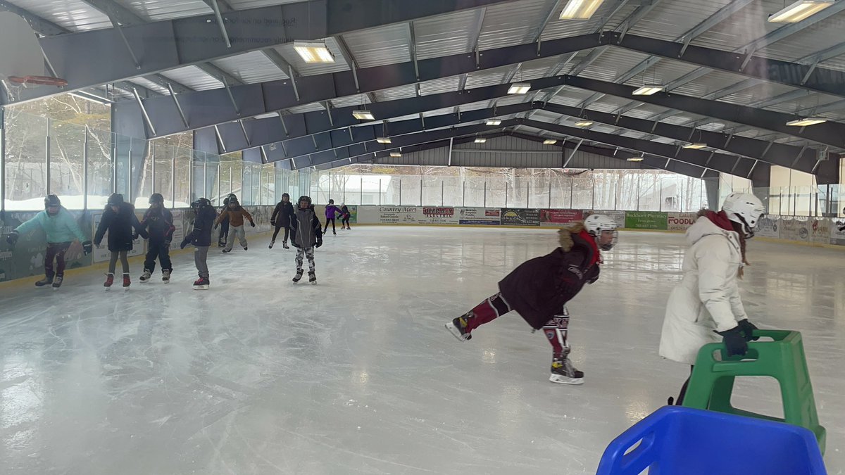 misshensen's tweet photo. First skate for the Buckhorn Bears since the pandemic @BuckhornKPR https://t.co/35KA149ZKR