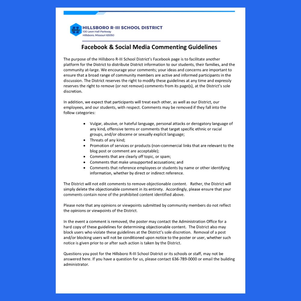 Hillsboro High School Admin tweet media