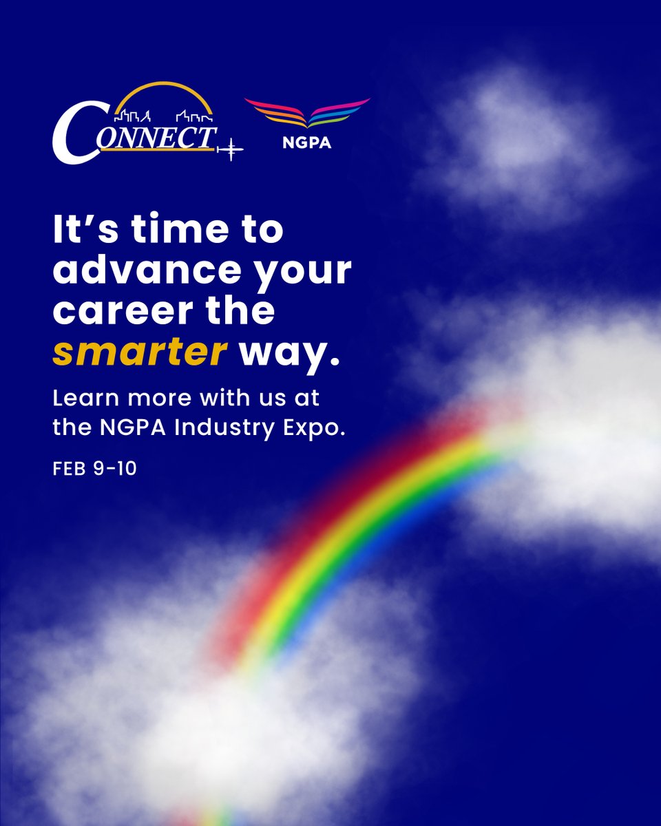 ConnectAirlines's tweet photo. Next week, Feb 9-10, our team will be at the NGPA Industry Expo event! The Expo will feature hundreds of ATP-qualified active airline pilots seeking employment, and budding aviators seeking career advancement. See you there! #ConnectAirlines #ASmarterWaytoFly #Hiring #NGPA https://t.co/92fUuVVgUS