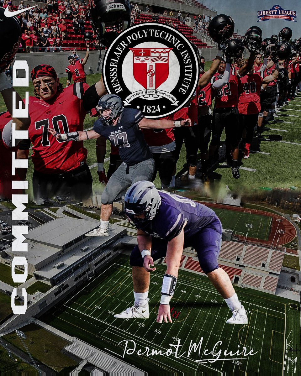 Proud to announce my commitment to @RPIFootball! Thank you to @CoachJDittman58, @CoachKosanovich, and @CoachRI for this opportunity!