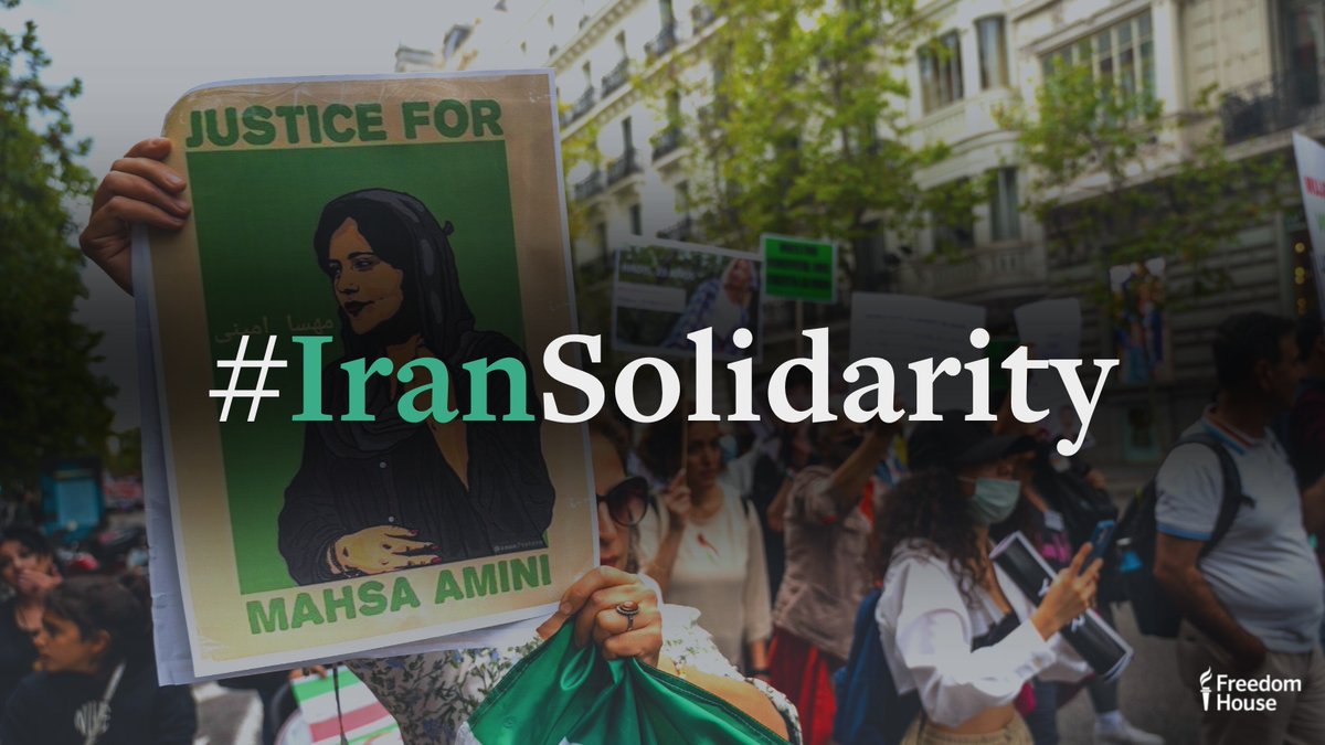 The Iranian people have made themselves clear: They want freedom and democracy. Not dictatorship and theocracy.

Join me in standing with protestors calling for freedom. Add your name to <a href="/freedomhouse/">Freedom House</a>’s #IranSolidarity petition: change.org/IranSolidarity