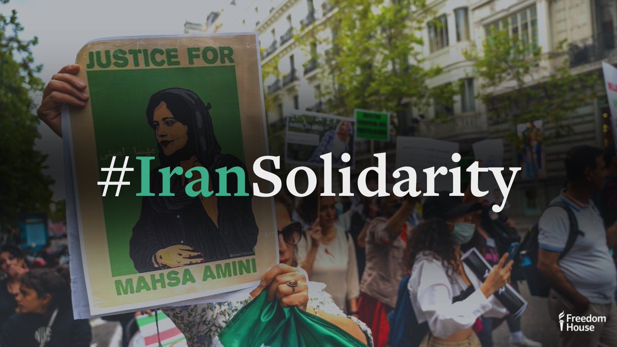 The Iranian people have made themselves clear: They want freedom and democracy. Not dictatorship and theocracy. Join me in standing with protestors calling for freedom. Add your name to @freedomhouse’s #IranSolidarity petition: change.org/IranSolidarity