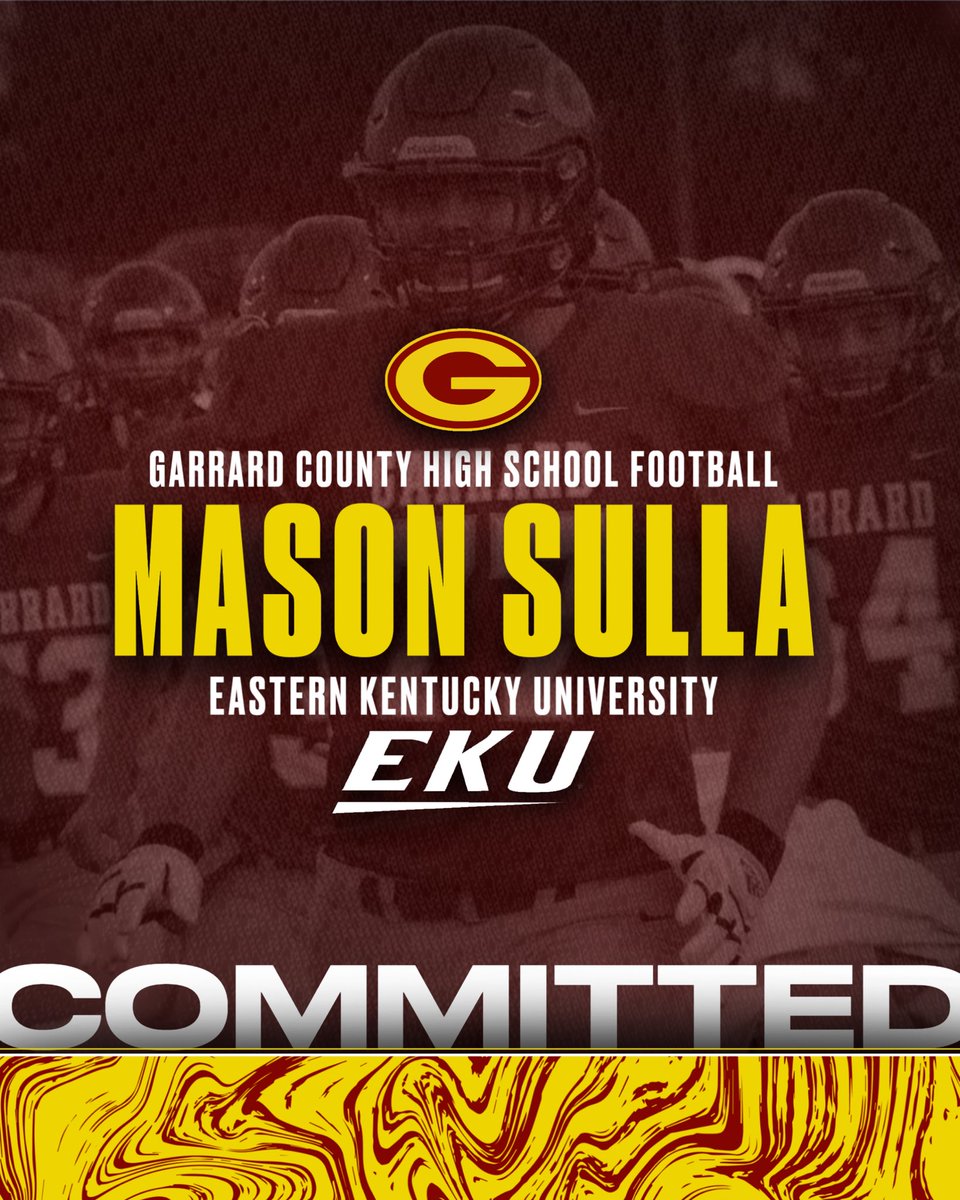 Spencer Crutchfield (@spencer15crutch) on Twitter photo Congratulations <a href="/mason_sulla/">Mason Sulla</a> on making it official to play football at EKU! #Homegrown <a href="/Erik_Losey/">Erik Losey</a> <a href="/g_mcpeek/">Garry McPeek</a> <a href="/EKUWWells/">Walt Wells</a> Congratulations <a href="/mason_sulla/">Mason Sulla</a> on making it official to play football at EKU! #Homegrown <a href="/Erik_Losey/">Erik Losey</a> <a href="/g_mcpeek/">Garry McPeek</a> <a href="/EKUWWells/">Walt Wells</a>
