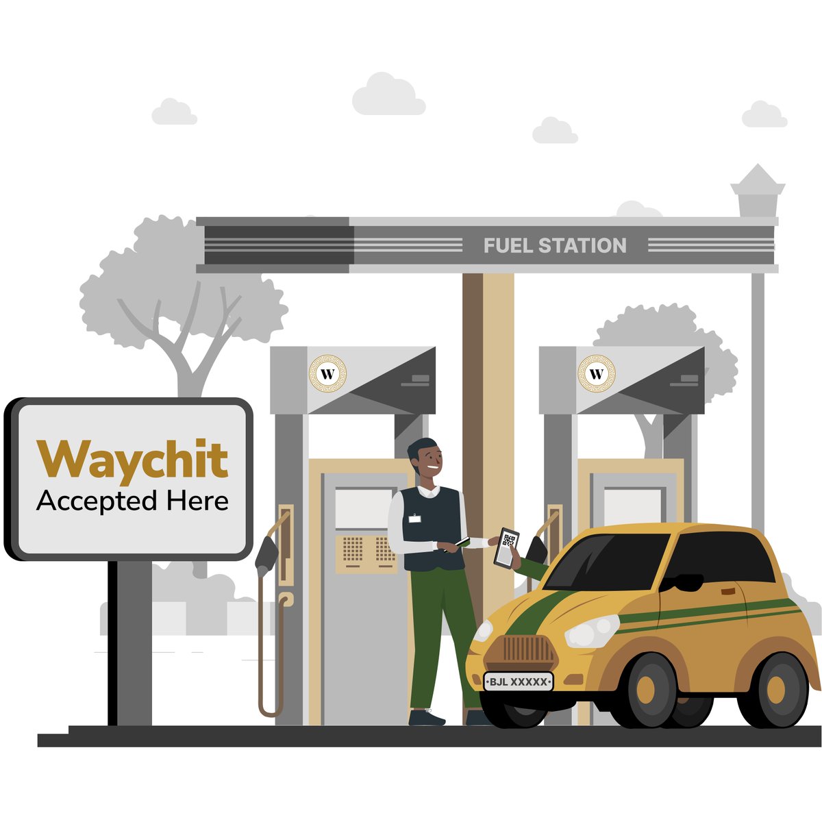 WaychitPay's tweet photo. Say goodbye to cash for fuel! Get ready to purchase fuel &amp; fuel coupons directly from our app. Fuel up &amp; and share with ease. Upgrade with Waychit. 
#FuelUp #FuelCoupons #Ease #Waychit https://t.co/gNZxXO1hzL