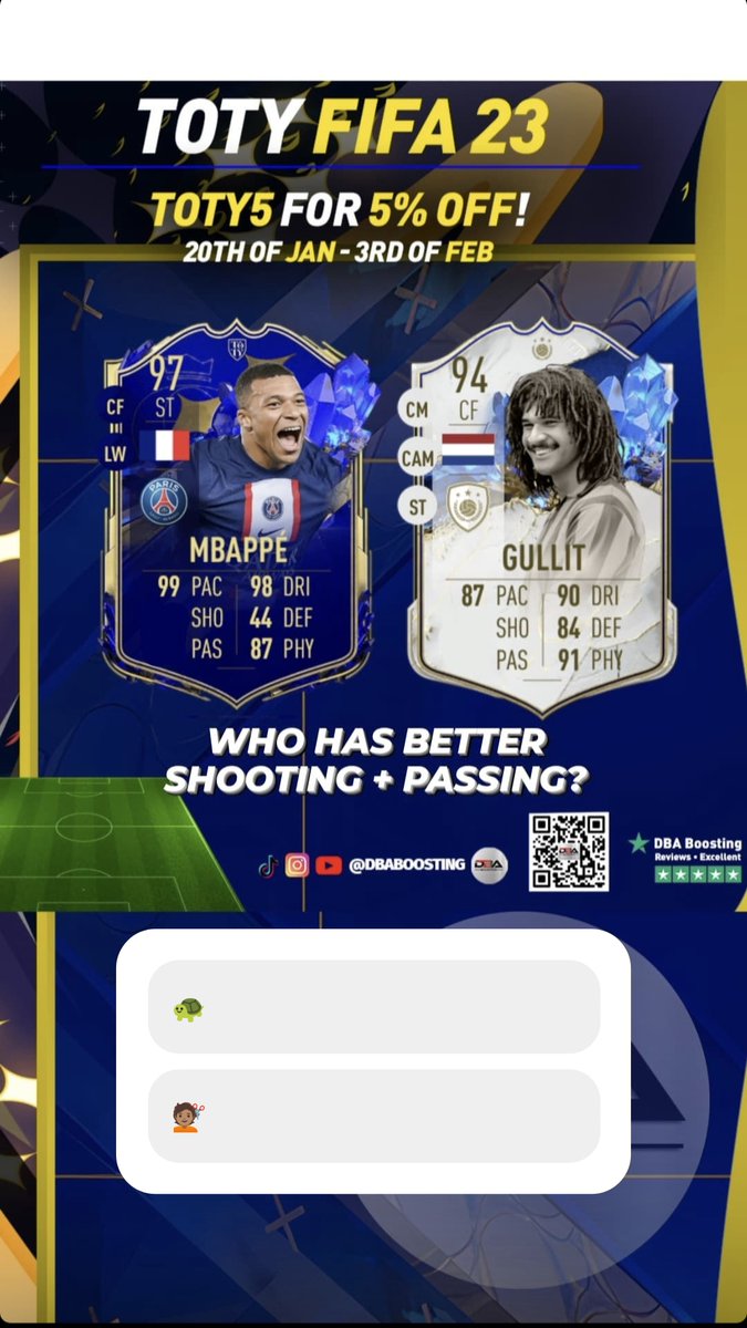 dbaboosting's tweet photo. Who? 😴😴
#fifa #fifa23 #rulebreakers #ea #rttk #fifa22 #fifapacks #proclubs #sbc #easports #fut #ut #ultimateteam #easports #careermode #fifasquadbuilder #totw #fifamobile #teamoftheweek #fifa23ultimateteam #futbin #fifatrading #weekendleague #easportsfifa #fifaultimateteam https://t.co/Yw0BPjbQXA