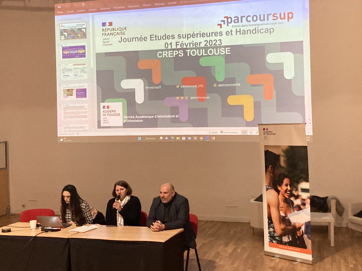 ASHToulouse's tweet photo. Au CREPS de Toulouse ce jour, une information aux élèves de Terminale en situation de handicap sur les formations post-bac possibles. Tout est possible !
Merci à nos partenaires @actoulouse @mgen_31 https://t.co/lguvSmAqTE