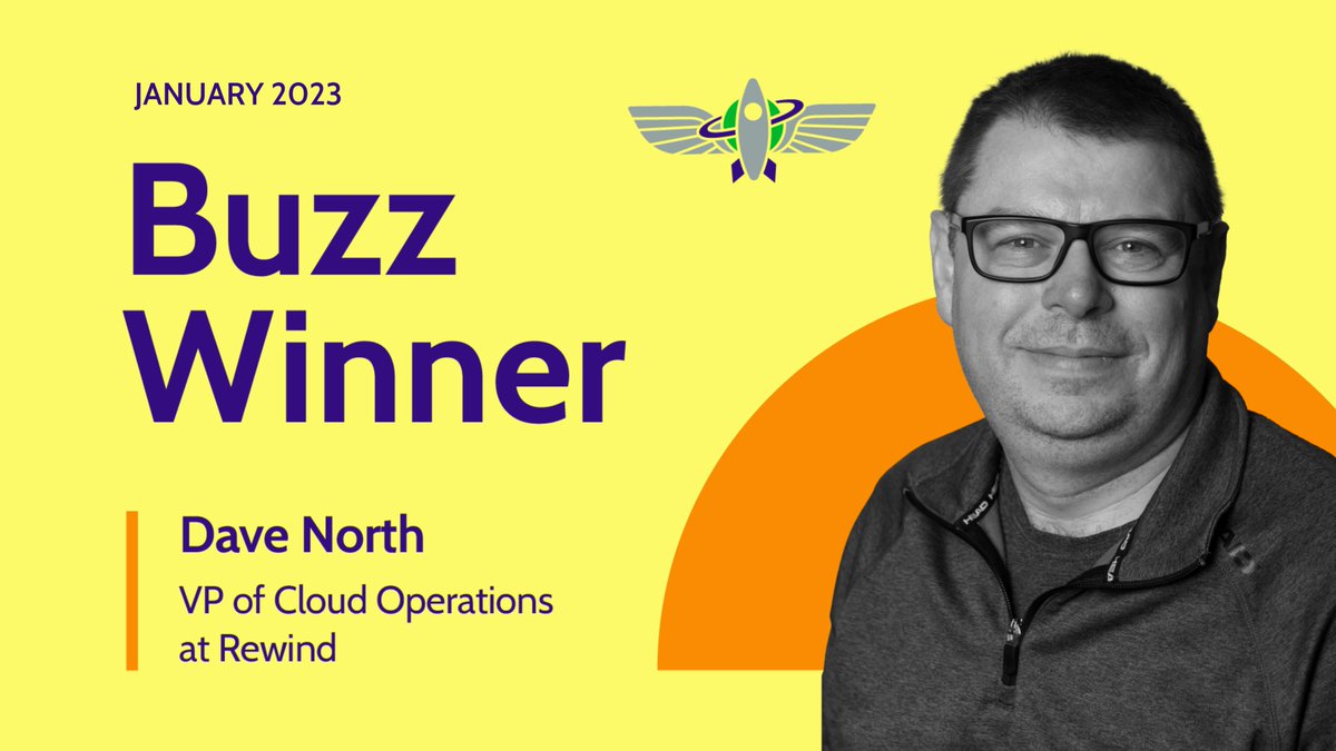rewind's tweet image. Congratulations to @DaveNorth, our VP, #CloudOperations and Jan. Buzz Winner! 🏆

What Rewinders say about Dave:

&quot;He&apos;s a great friend and #leader. @Rewind is lucky to have him.&quot;

&quot;Dave has set a high bar for any boss I may have in the future.&quot;

Join us 👉 bit.ly/3RmlWEI