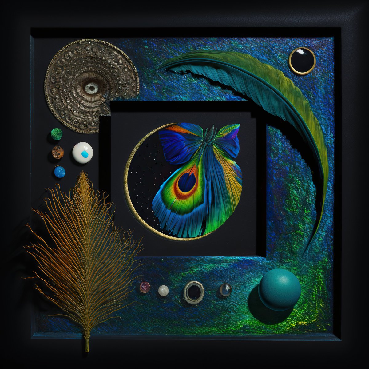 Ritual Interface is now revealed!

May these gateways transport you into the glittering beyond 🌈🪶

There are still plenty more yet to be minted - I invite you to dive through the membrane with me, transiting from waking into dreams.

🔗🔽 + a little bit about my AI process.