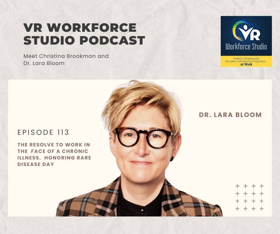 Christina Brookman discusses life with Ehlers-Danlos Syndrome and her new podcast. Dr. Lara Bloom, CEO- Ehlers-Danlos Society shares her own story of EDS. Ep113 bit.ly/3XTYHVf @TheEDSociety @csavr @RSA_NCRTM @LaraBloom @CNN @NationalRehab @ED_Sped_Rehab @VRworkforce