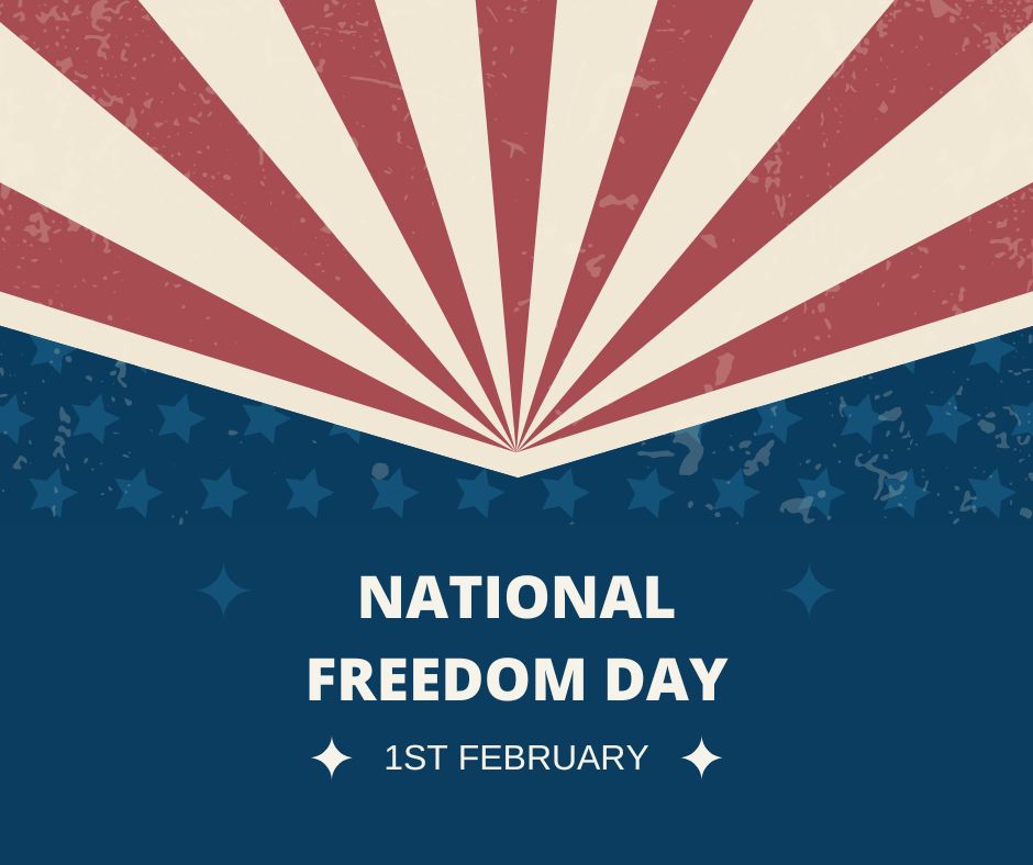 2/1/23 is National Freedom Day which honors a resolution signed by Pres. Lincoln which became the 13th Amendment to the U.S. Constitution. Lincoln signed the Amendment outlawing slavery on Feb 1, 1865. It was later ratified on Dec 18, 1865. #FreedomDay #NationalFreedomDay