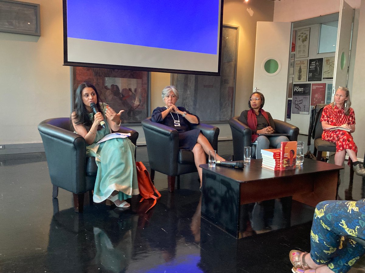 From last evening's panel discussion of <a href="/ProfSrilaRoy/">Srila Roy</a>'s latest book, with <a href="/feminist_rogue/">Pumla Dineo Gqola, PhD</a>, <a href="/BridgetKenny2/">Bridget Kenny</a> and @ShireenHassim, courtesy <a href="/WitsWiSER/">WiSER</a>. 

This event also marks the end of the Governing Intimacies project. But follow along for it's afterlife!  

<a href="/MellonFdn/">Mellon Foundation</a> <a href="/DukePress/">Duke University Press</a>