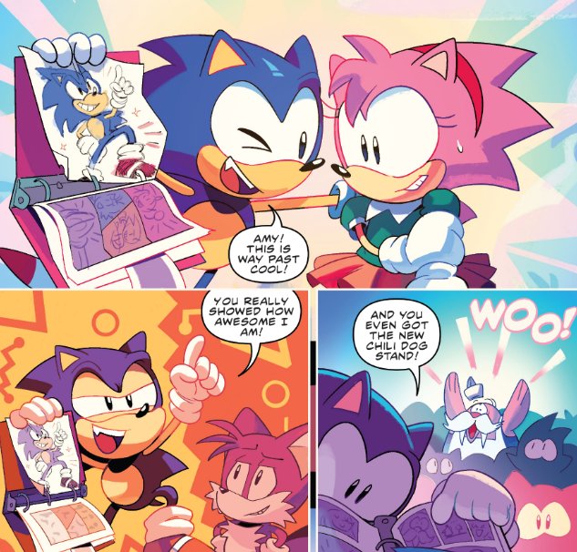 Amy is a sonic fan artist... she's just like me fr...