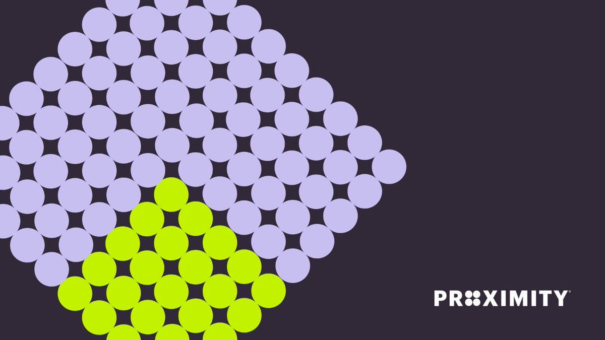 Proximity is hiring a Coordinator! Are you an energetic, curious and experienced administrative professional looking to make big impact on a small, high-performing team? Learn more and apply here: bit.ly/3Y63OBk