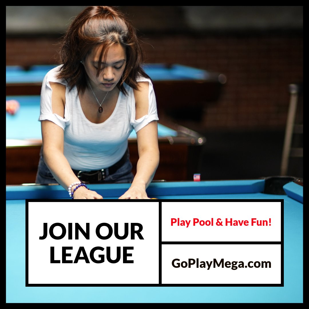 GoPlayMega's tweet photo. JOIN MEGA

1. It's fun and competitive
2. Any amateur can join, even beginners
3. Play 8-ball, 9-ball, and 10-ball
#poolleague #billiardleagues #megabucks #goplaymega #amateurpoolleague #8ball #9ball #10ball #poolplayer #pool #playpool https://t.co/mZP8WIZAl3