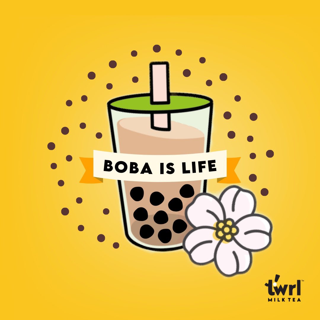 TwrlMilkTea (@twrlmilktea) on Twitter photo Boba is Life. Here’s to having a Boba Milk Tea🧋everyday without the guilt, anytime, anywhere. 
Head to our website twrlmilktea.com 💛
✅ 45 calories per can
✅ 6g sugar per can
✅ Dairy-free
.
.
.
#twrlmilktea #plantbased #dairyfree #boba #bobamilktea #quotes #moto Boba is Life. Here’s to having a Boba Milk Tea🧋everyday without the guilt, anytime, anywhere. 
Head to our website twrlmilktea.com 💛
✅ 45 calories per can
✅ 6g sugar per can
✅ Dairy-free
.
.
.
#twrlmilktea #plantbased #dairyfree #boba #bobamilktea #quotes #moto