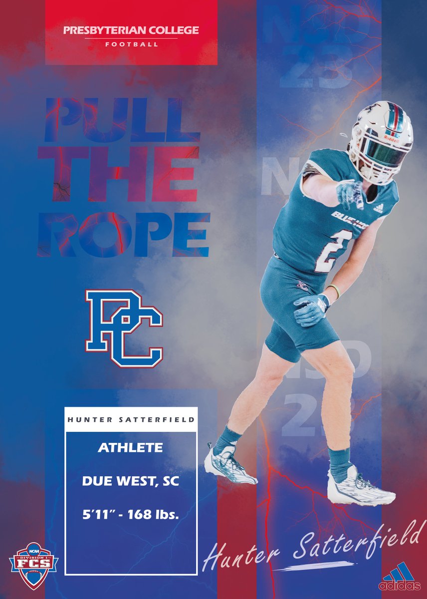 BlueHoseFB's tweet photo. Welcome Hunter Satterfield to the Blue Hose family!!

Hunter is a native of Due West, South Carolina 👊

#GoBlueHose https://t.co/L5Lr60duIx