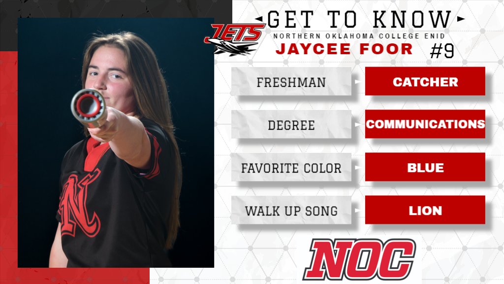 NOC Jets Softball (@nocenidsb) on Twitter photo We are officially in single digits! Wearing jersey #9 is <a href="/jaycee_foor/">Jaycee Foor</a>! #jetfam #9days #team10 We are officially in single digits! Wearing jersey #9 is <a href="/jaycee_foor/">Jaycee Foor</a>! #jetfam #9days #team10