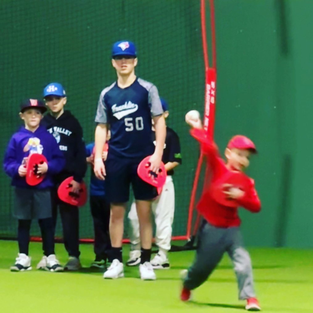 My little Kindergartener getting some work in at <a href="/next9up14/">Next9Up</a> in Franklin. Can't wait to coach him and his teammates again. Thank you for the great location and facility. If your looking for lessons, cage work or practice give Next 9 up a 📞. <a href="/Coachpasquarosa/">Coach P</a>