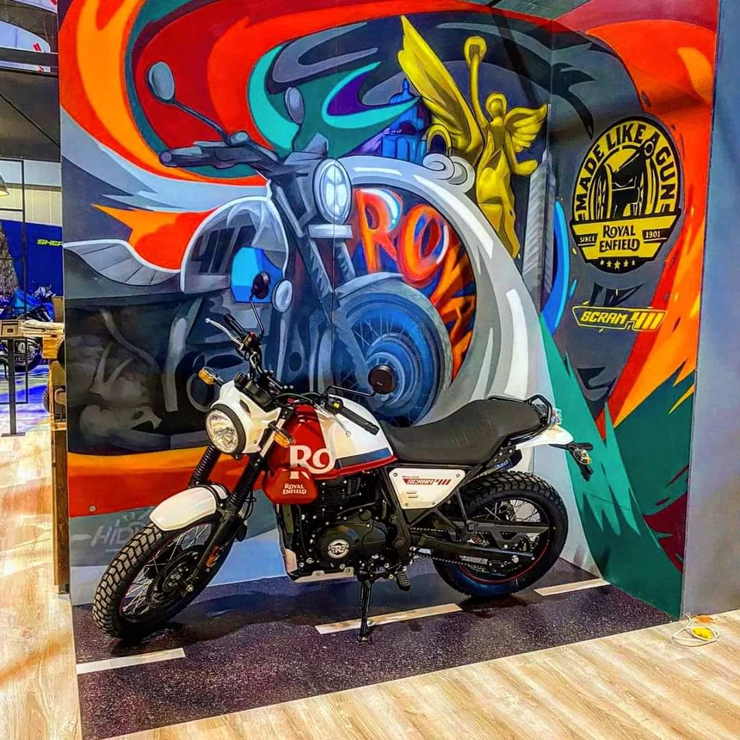 hidroc's tweet image. Mural para @royalenfield 
.
#hidrock #royalenfield #mural #streetfights #StreetArt #motos