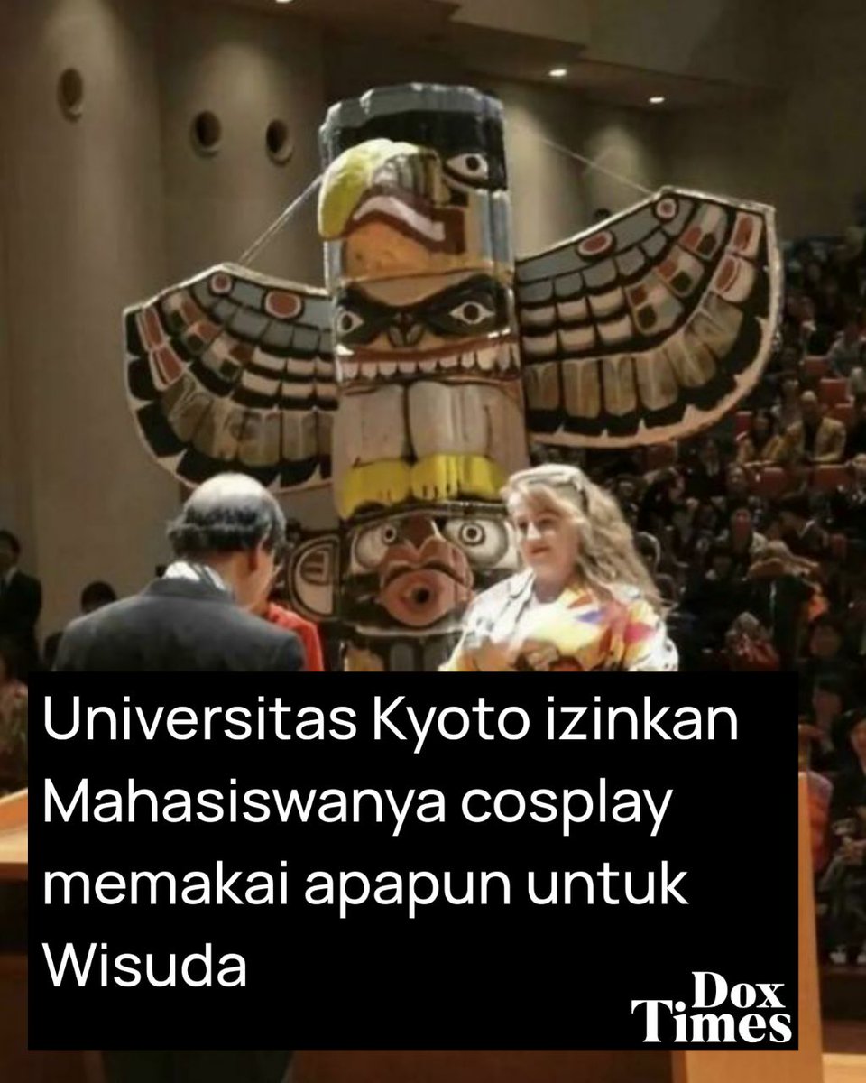 DoxTimes's tweet photo. Universitas Kyoto izinkan Mahasiswanya cosplay memakai apapun yang mereka inginkan untuk Wisuda.

https://t.co/XJjuyO1DAh

#DoxTimesNews Rest In Peace WAR IS OVER Megumi Benny Dollo Epic Sukuna Siliwangi Ilhan Fandi Marsel https://t.co/85Gwm8YYl2