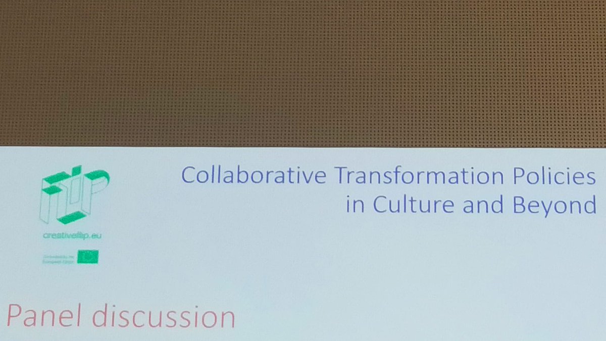 KEAtweets's tweet photo. "Bring cultural policy beyond culture". - Author @inforelaisAMANN presenting the new #CreativeFLIP paper at @GI_Brussels 🙌 https://t.co/i0LAkT7ACI