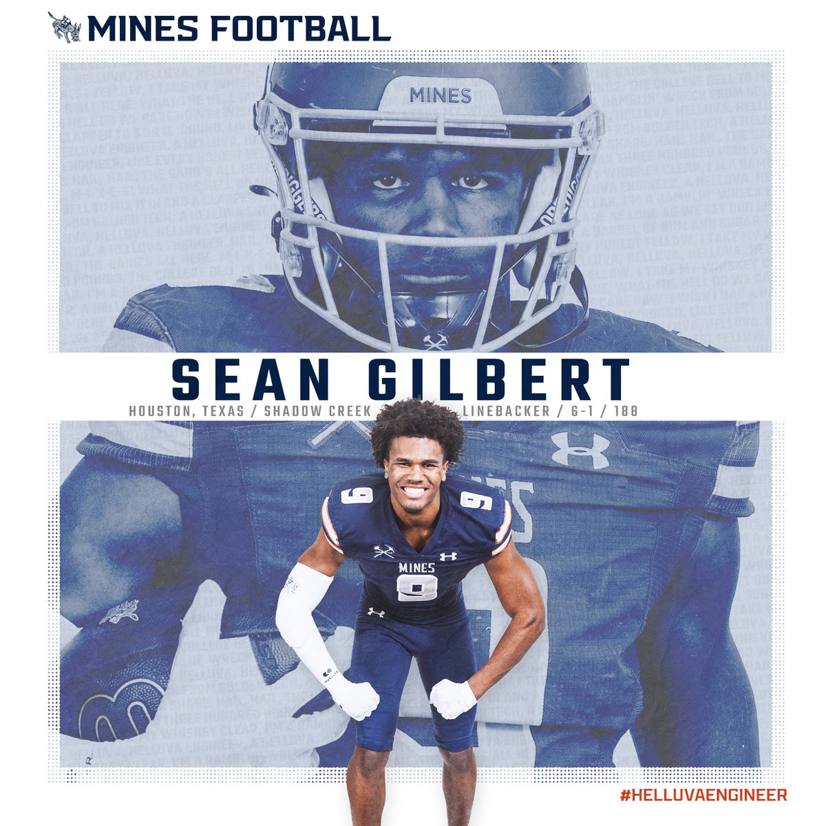 ⚒️𝗦𝗜𝗚𝗡𝗘𝗗⚒️

Our fourth signing in this class from <a href="/SCSharkFootball/">ShadowCreekFootball</a> is OLB <a href="/ypc_sean/">Sean Gilbert</a>!

👤 minesathletics.com/sports/footbal…

#HelluvaEngineer